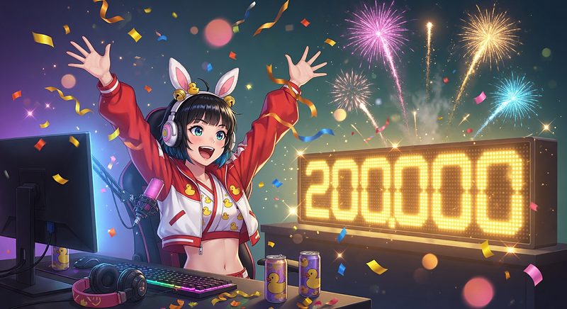 【祝】大空スバル200万人達成！5月19日21時から耐久配信