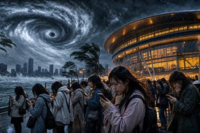 台風の影響
