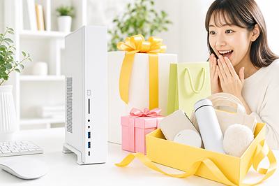 #マウスのホワイトスリムPC