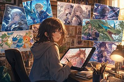 #今月描いた絵を晒そう