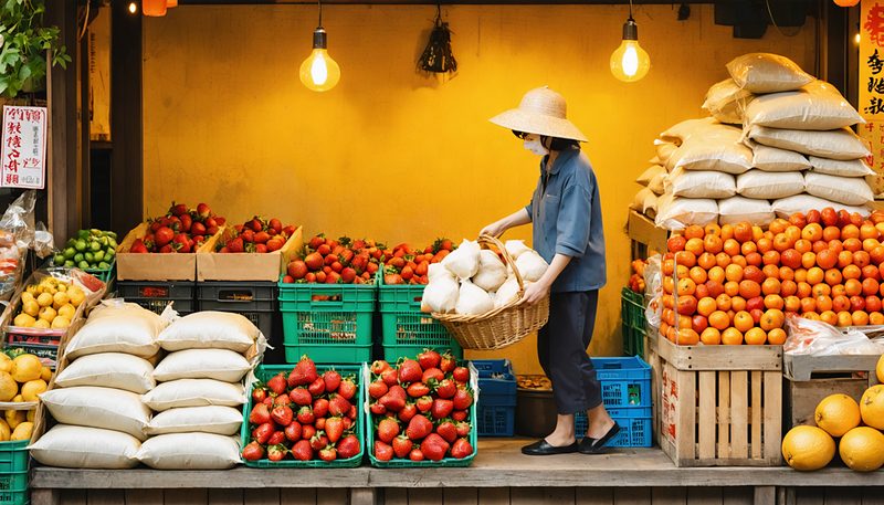 #最初に米を買うと腕が痛い