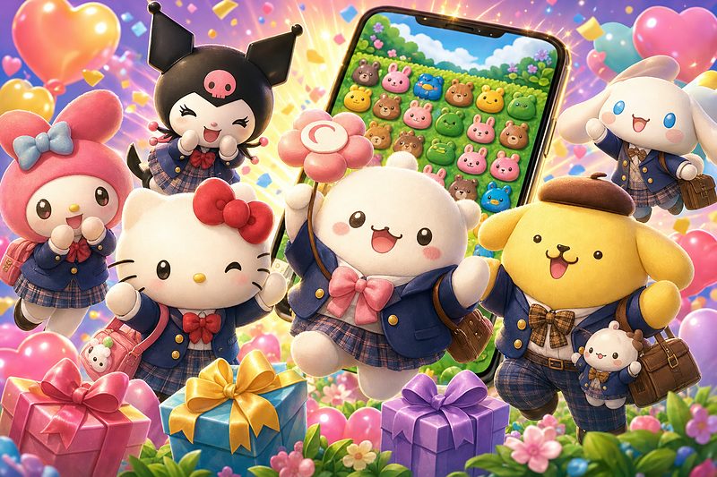 【話題】ポコポコサンリオコラボ第1弾！はなまるおばけプレゼント