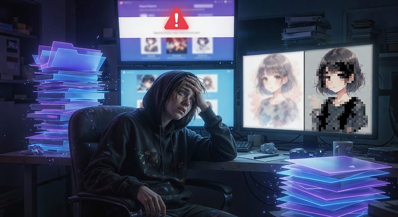 【緊急】Fantiaがモザイク基準を大幅厳格化！過去作も遡及適用で撤退続出