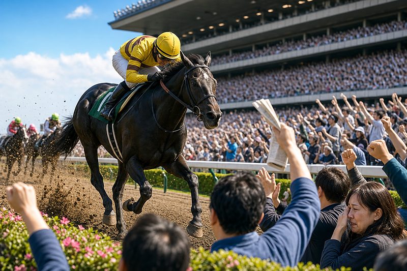 【歓喜】ハルオーブ11番人気でJRA初勝利！岩田望来騎手が阪神で差し切り