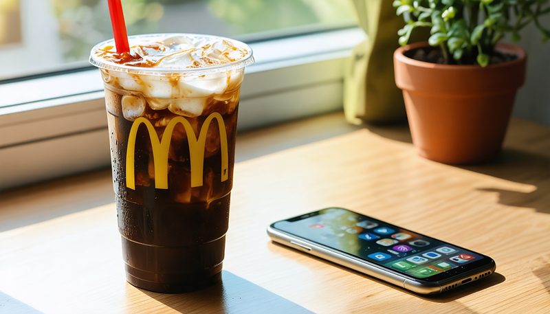 #マックのアイスコーヒーのみにいこ