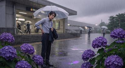 雨のせい