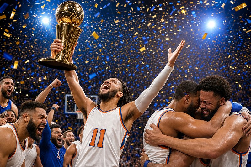 【速報】ニックス53年ぶりNBA優勝！ブランソン45得点で敵地制覇