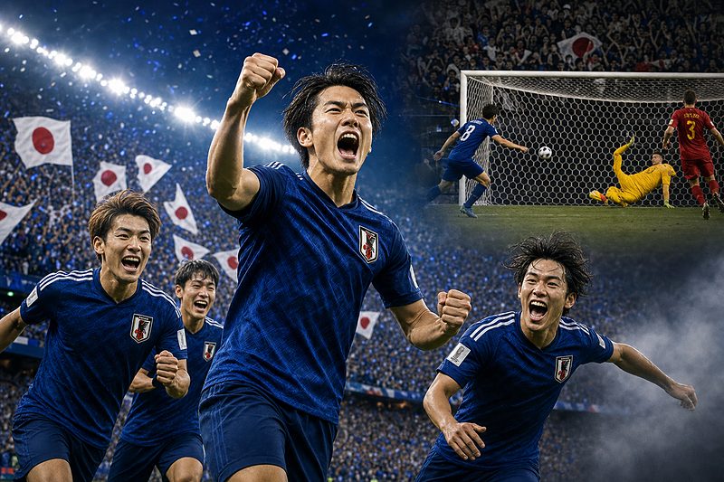 【速報】日本4-0完勝でFIFA16位！W杯スペイン戦へ期待高まる