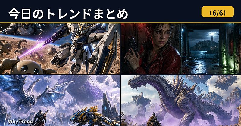 今日のトレンドまとめ｜Summer Game Fest 2026の発表ラッシュと早朝ラジオのゲスト登場が同時に動いた