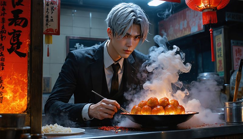 #P5X明智吾郎_激辛たこ焼き