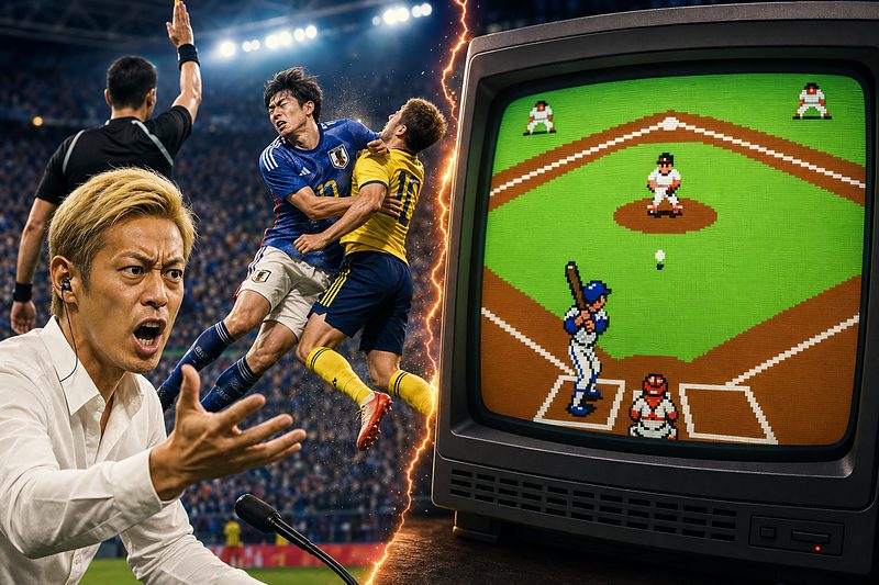 【爆笑】本田圭佑「なんでやねん！」W杯ファール判定に激怒