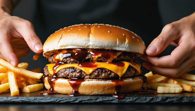 #自宅と書いて倍バーガーと読む