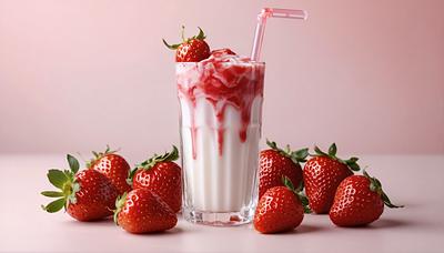 #モスからいちごミルクでたよ