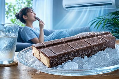 #逆に夏こそうまい板チョコアイス