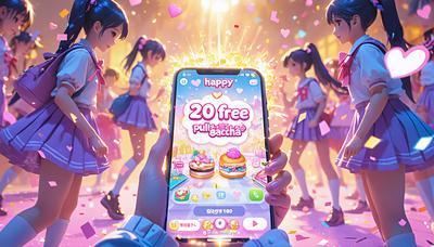 #ハピミルガシャ合計20連無料