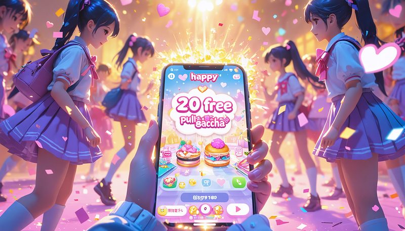 #ハピミルガシャ合計20連無料