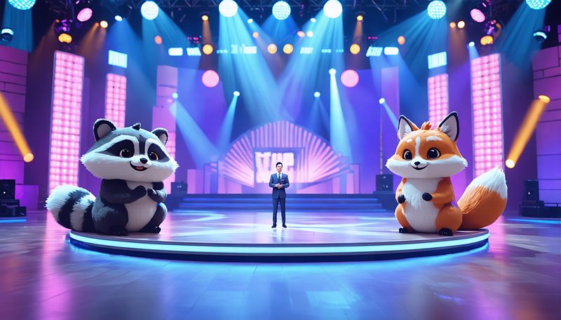 #たぬきときつね