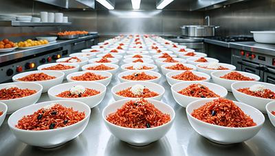 卒業祝いの給食