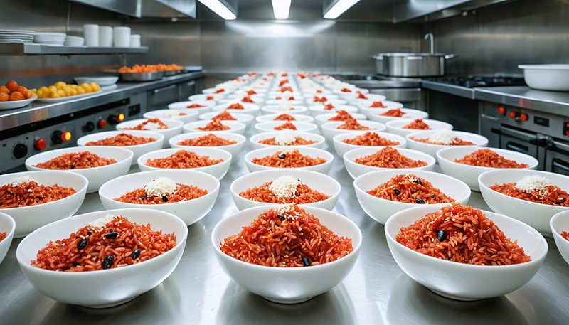 卒業祝いの給食