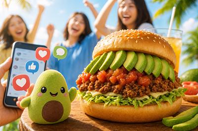 #モスのアボカドタコスバーガー発売