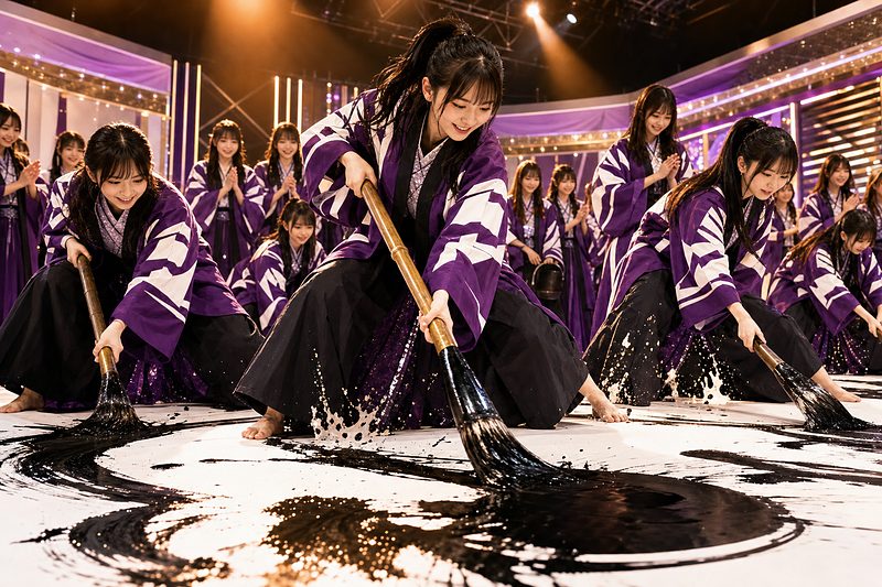 【話題】乃木坂46 42ndヒット祈願で書道パフォーマンス生配信