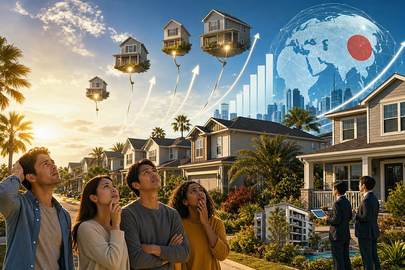 【速報】米住宅市場が史上最悪の買いづらさ、日本資本も流入加速