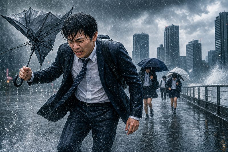 【速報】台風6号でびしょ濡れ 6月3日関東大雨の影響